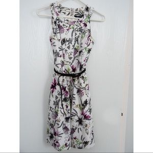 WH | BM Sleeveless Floral Dress with Sweater